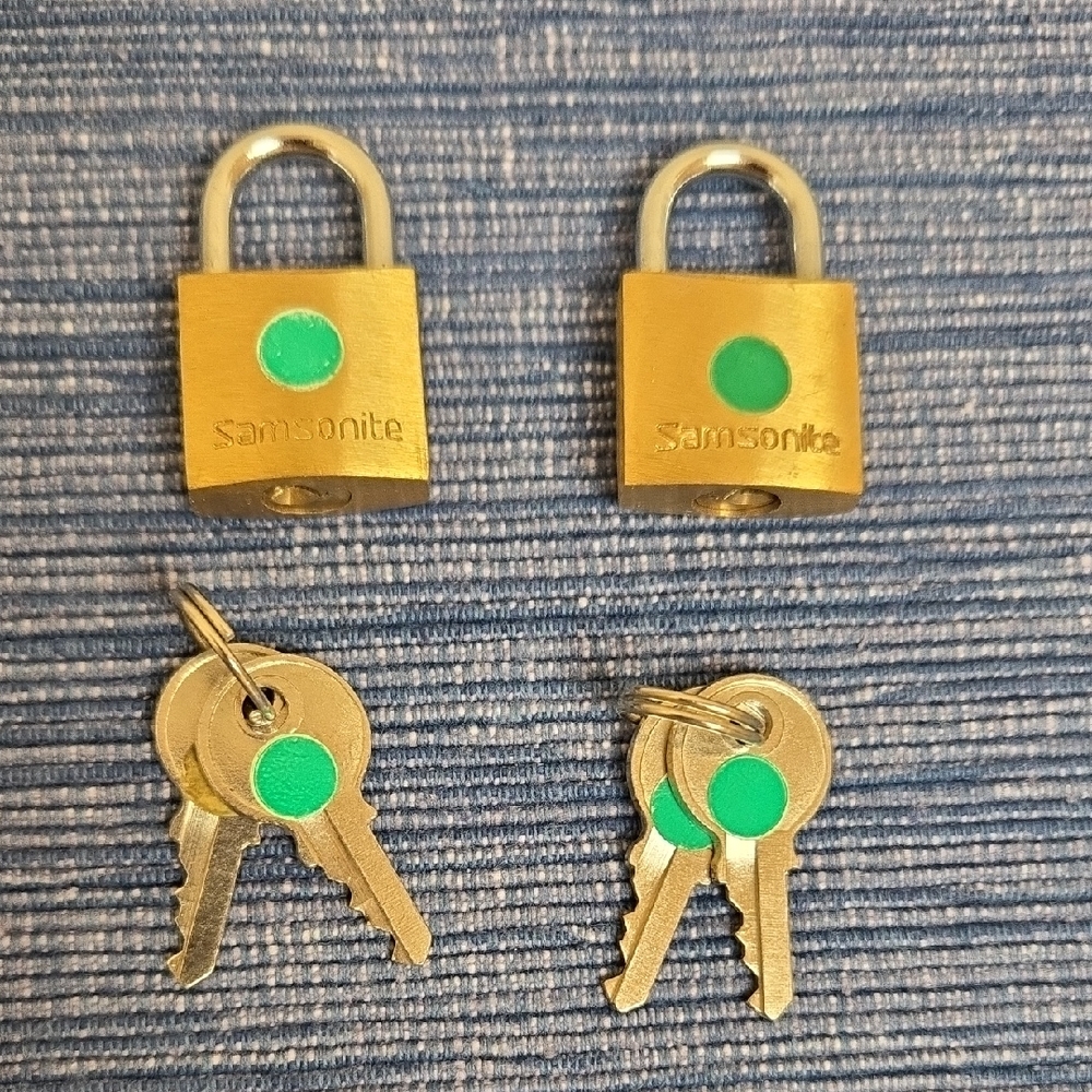 SAMSONITE Mini Padlocks with Keys